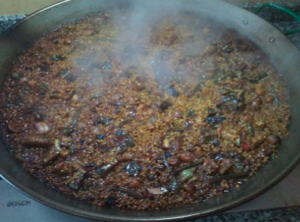 Arroz con magro y verduras